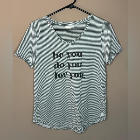 Maurices Striped V-Neck T-Shirt - Picture 1 of 5